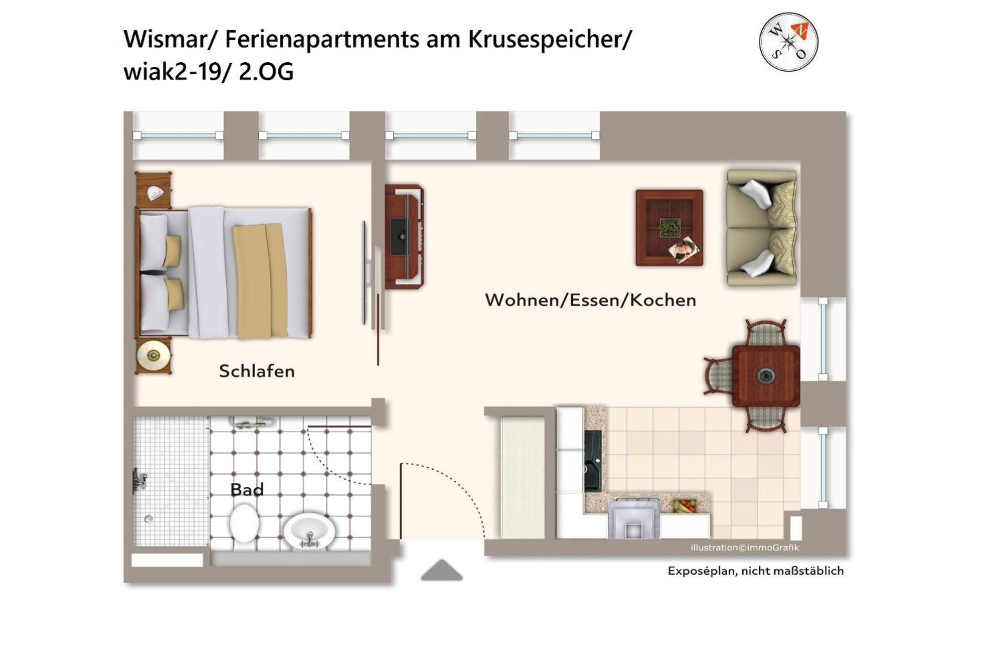 Ferienapartments Am Krusespeicher Ferienapartments Am Krusespeicher 2-19 Вісмар Екстер'єр фото